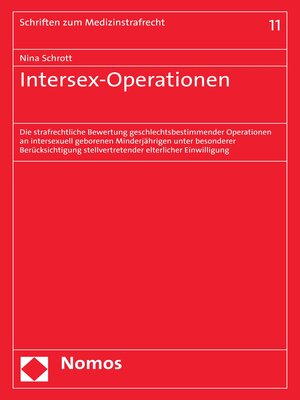 cover image of Intersex-Operationen